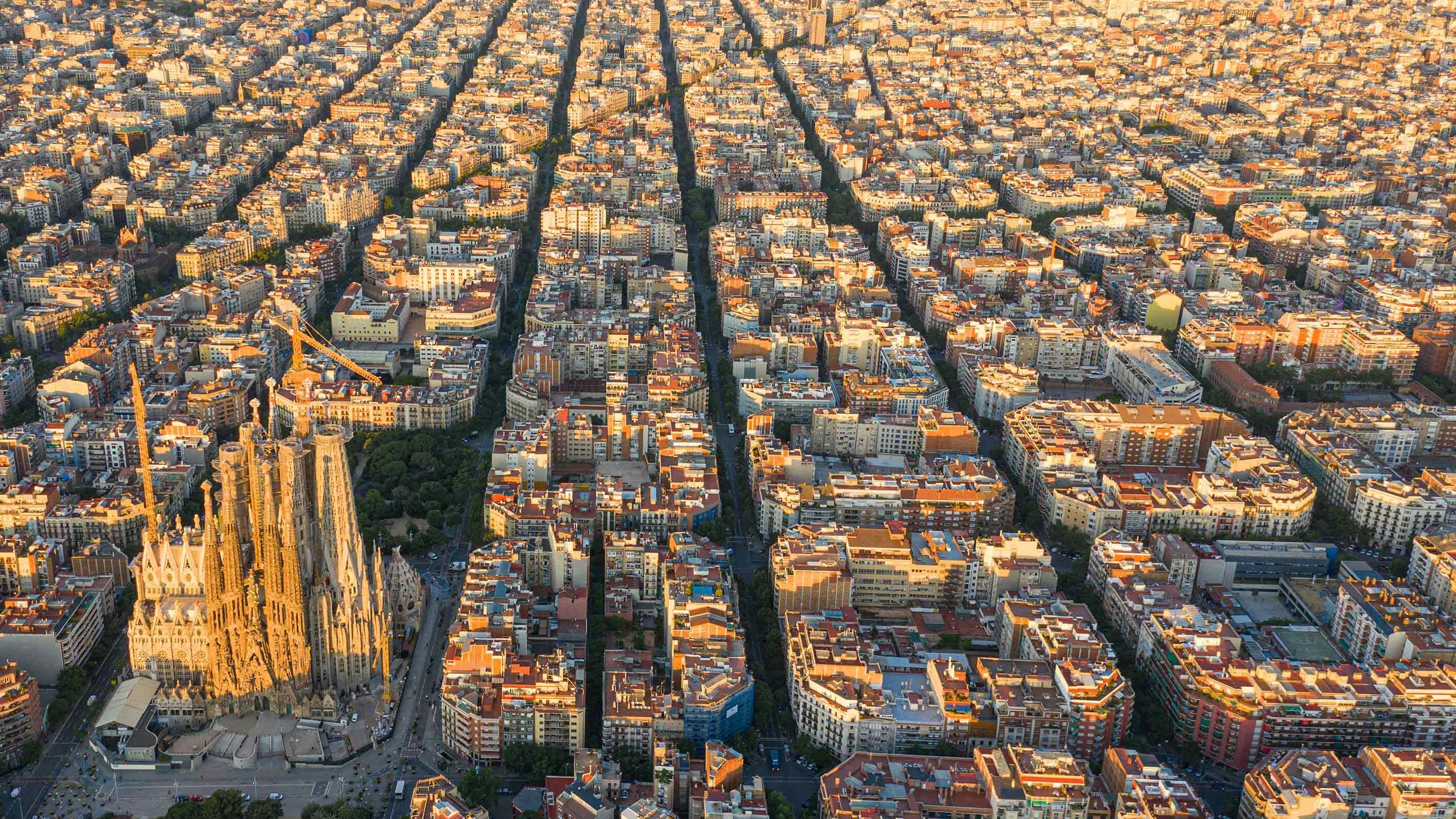 Barcelona felülnézetből