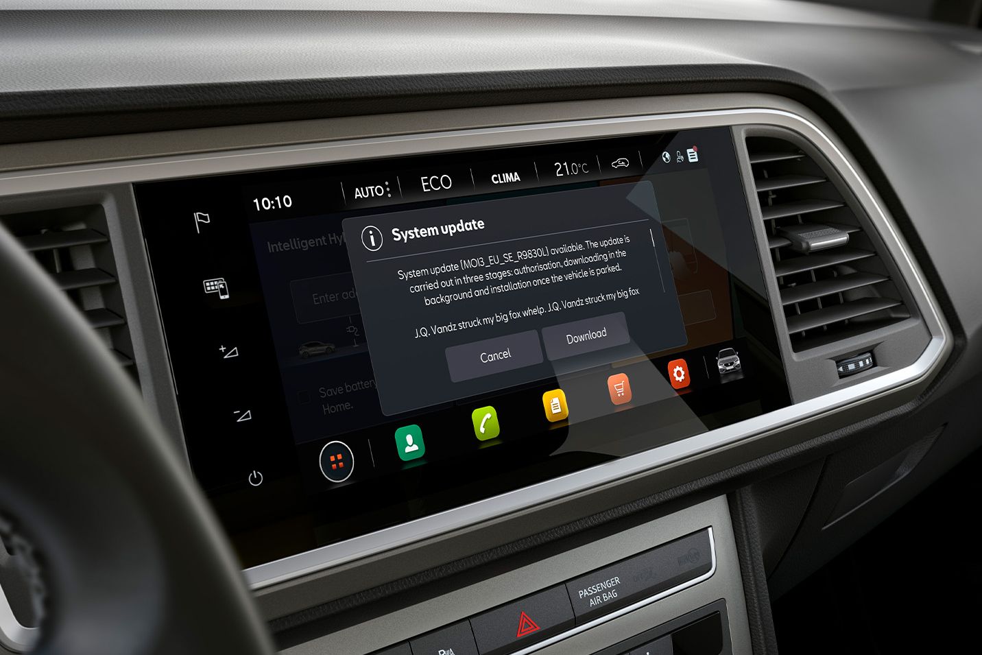 SEAT Ateca kijelzője